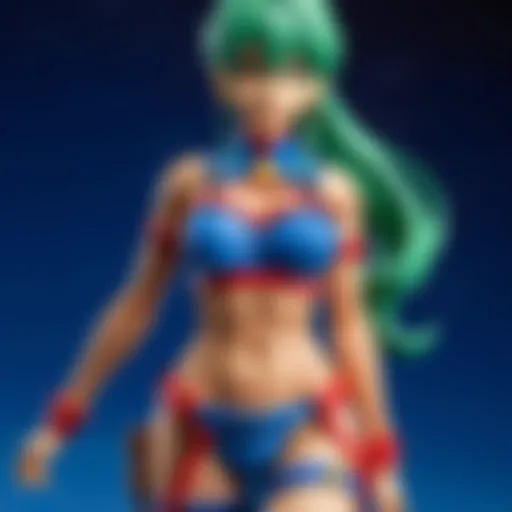 Exquisite craftsmanship of an anime action figure showcasing intricate details