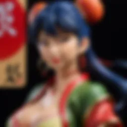 A close-up of an artistic oppai mousepad showcasing intricate design details.