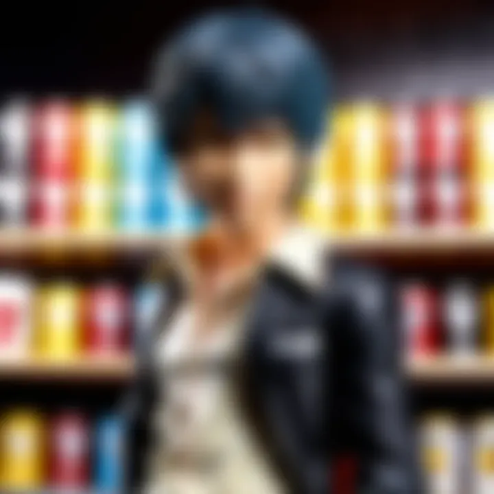 Collector showcasing their Death Note Funko Pop collection
