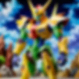 A vibrant showcase of various Digimon TCG booster boxes on display