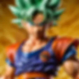 Dynamic gameplay scene showcasing Dragon Ball Trading Card Game