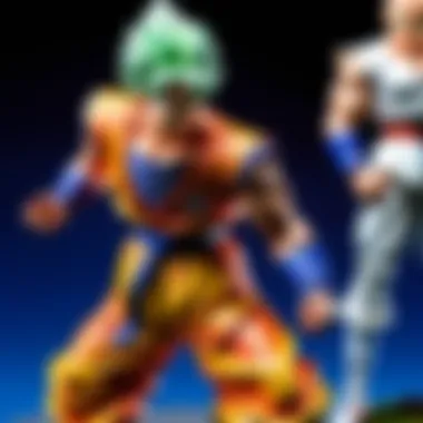 A stunning collection of Dragon Ball Z statues showcasing various characters