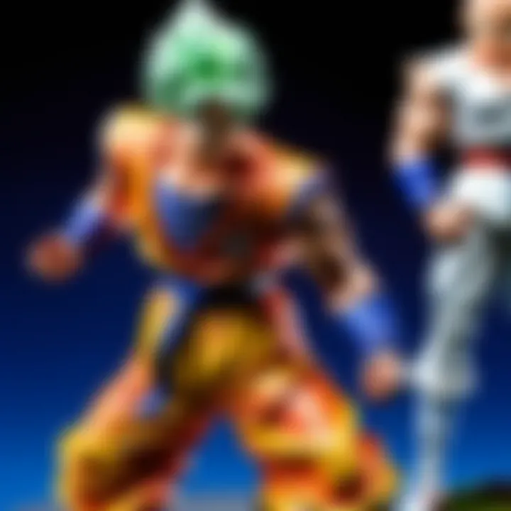 A stunning collection of Dragon Ball Z statues showcasing various characters