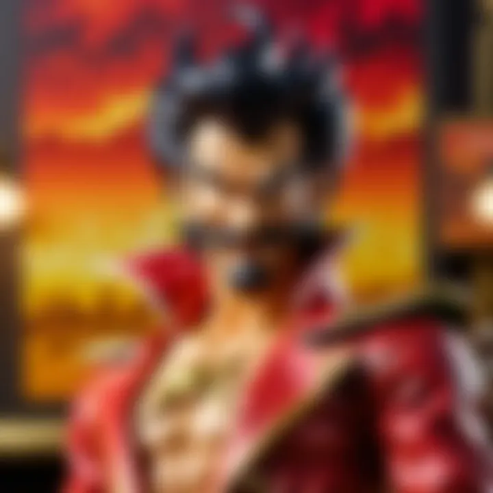 Close-up of Mr. Satan's face capturing expression and detail