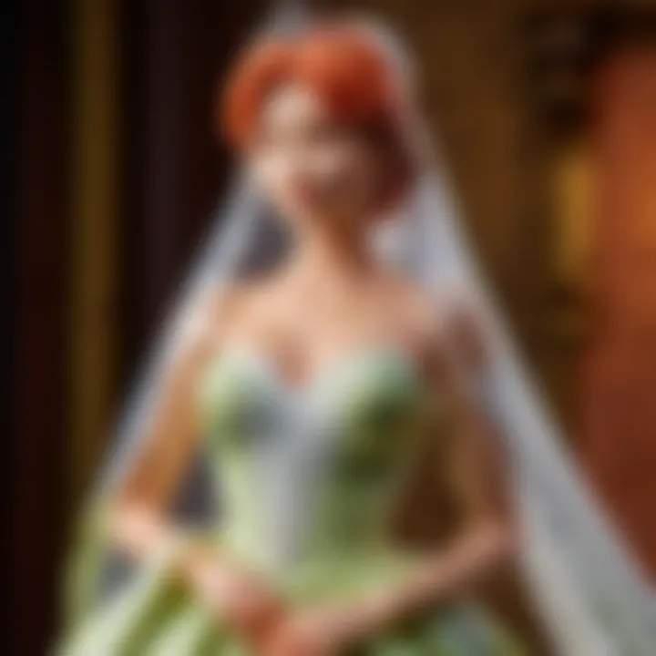 A close-up view of luxurious fabric swatches used in Greenwood wedding dresses, highlighting texture and color variations.