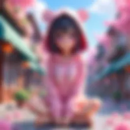 Artistic representation of Hanako Kun hoodie designs