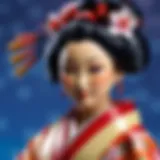 Japanese Geisha Doll in Traditional Dress