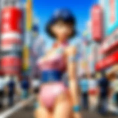 Artistic depiction of a futuristic metropolis with neon lights