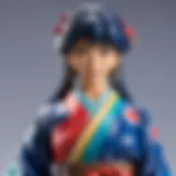 Artistic Japanese Plastic Figure Display