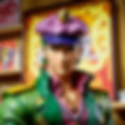 The elegant box set showcasing the cover art of JoJo's Bizarre Adventure