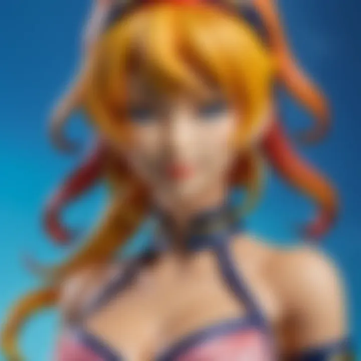 Detailed close-up of Nami's signature accessories and costume elements