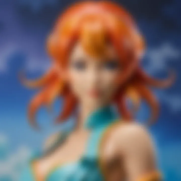 Illustrative guide to creating Nami's iconic hairstyle