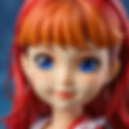 A vibrant collection of Nendoroid dolls displayed in a well-lit setting