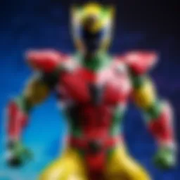 Colorful array of Power Rangers collectibles showcasing iconic characters