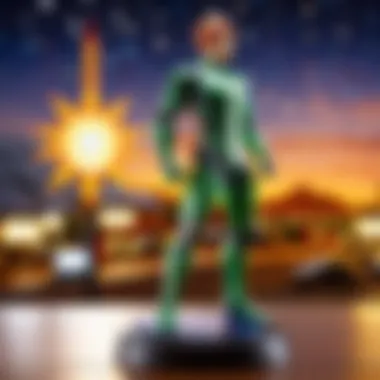 Artistic Display of Solar-Powered Figurine Collection A collection of solar-powered dashboard figurines arranged artistically on a shelf, symbolizing cultural significance and aesthetic appeal.