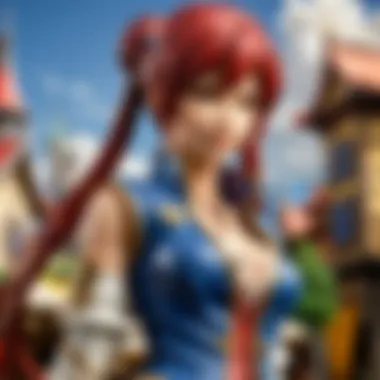 Engaging Narrative Storytelling Artistic depiction of a captivating storyline in a Square Enix game