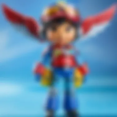 Diverse Super Wings Character Toys Collection Illustration of Super Wings character toys collection
