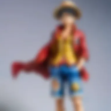 Luffy's Fashion Evolution: A Visual Journey An illustration showcasing Luffy's various outfits throughout the series