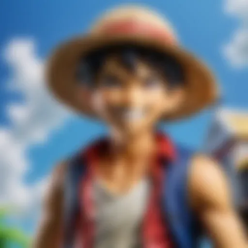 Luffy's iconic straw hat symbolizing adventure and freedom