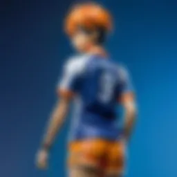 A vibrant Haikyuu t-shirt design featuring the iconic volleyball theme.