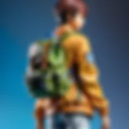 Intricate design features of AOT themed backpacks showcasing anime aesthetics