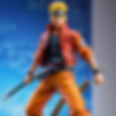 Dynamic Character Depiction Masterful brush strokes showcase dynamic Naruto character in action