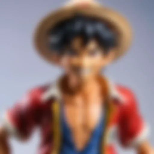 Detailed view of the Banpresto Luffy figure showcasing craftsmanship