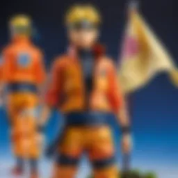 A collection of intricately designed Naruto figures showcasing various characters