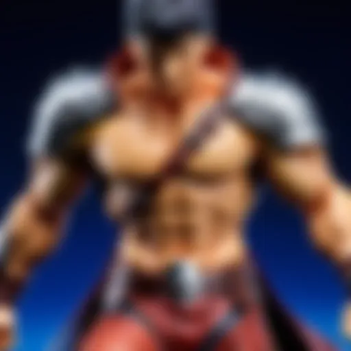 Artistic representation of Guts in a battle pose