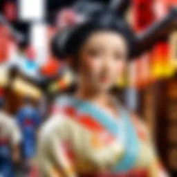 A collection of diverse Japanese figures showcasing various genres and styles