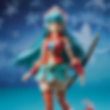 Display of Mipha Amiibo among other collectible figures, highlighting collector interest.