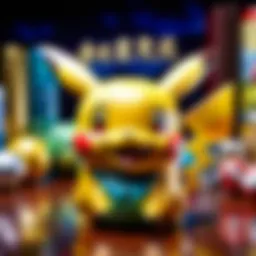A vintage Pokémon coin bank showcasing classic characters