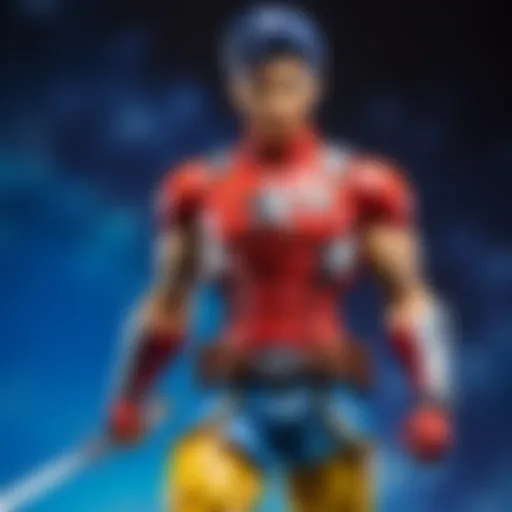 A detailed assortment of action figure accessories showcasing various styles and themes.