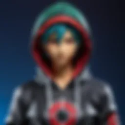 Stylish Sharingan hoodie on display.