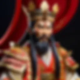 A vibrant depiction of a Shomen King figure showcasing intricate details and colors.