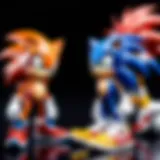 A vibrant collection of Sonic figurines showcasing various characters from the franchise.