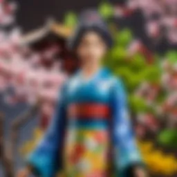 A vibrant collection of spring figures showcasing various anime characters