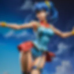 A stunning collection of anime figures displayed artfully