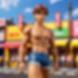 A collection of colorful BTS TinyTan figures on display