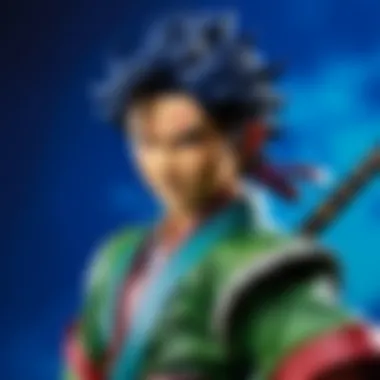 Close-up of a beautifully crafted Tanjiro figurine