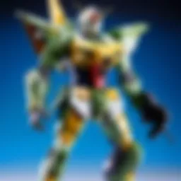 Detailed view of Iron-Blooded Orphans Gundam model showcasing intricate design elements