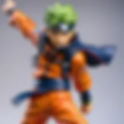 A captivating display of various Naruto collectible action figures showcasing different characters and styles.