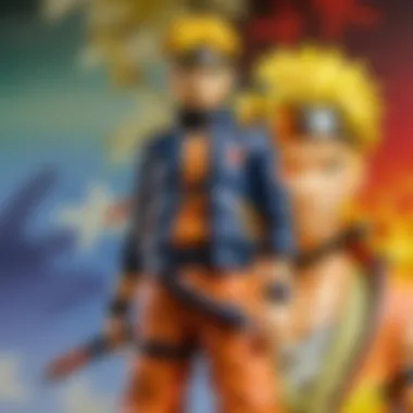 Limited Edition Naruto Figure Detail Close-up of a limited edition Naruto action figure highlighting intricate details and craftsmanship.