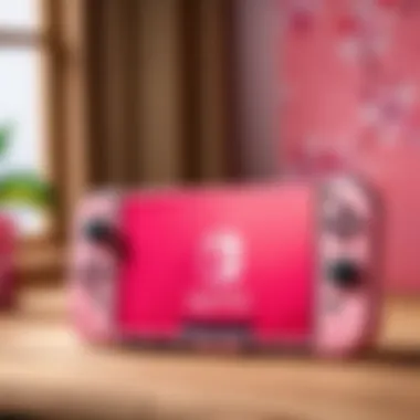 Customizable Pink Skins and Decals Vibrant pink skins and decals for Nintendo Switch