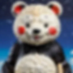 A collection of Monokuma contacts displayed in vibrant colors