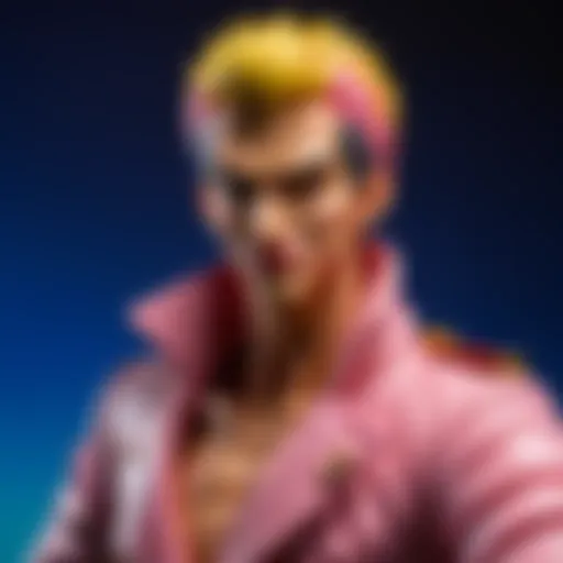 Exquisite Sculpture Detail of Doflamingo Figure