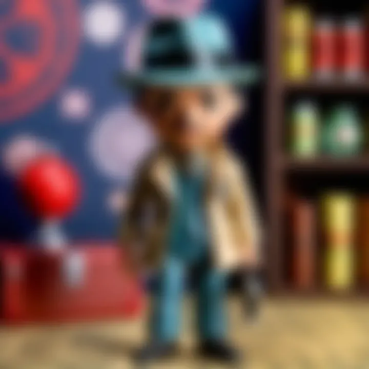 Nick Valentine Funko Pop figure with Vintage Detective accessories