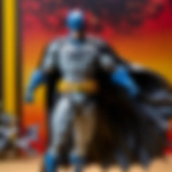 Artistic Shot of Figuarts Batman Showcasing Dynamic Pose and Versatility