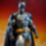 Elegantly Crafted Figuarts Batman Displayed Against Dramatic Lighting