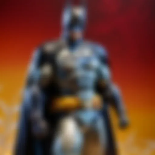 Elegantly Crafted Figuarts Batman Displayed Against Dramatic Lighting